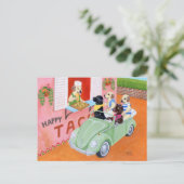 タコスおもしろいラブラドール ポストカード (スタンド正面)