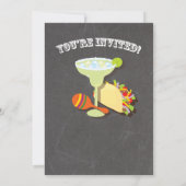 タコスおよびテキーラの夏のパーティの招待状 招待状 (裏面)