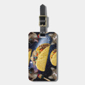 タコスおよび猫 ラゲッジタグ (正面縦)