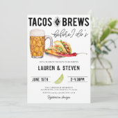 タコスがブリーズ前のブライダルシャワー 招待状 (スタンド正面)