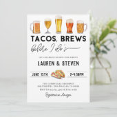 タコスがブリーズ前のブライダルシャワー 招待状 (スタンド正面)