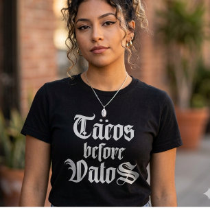 タコスが先 funny shirt tシャツ
