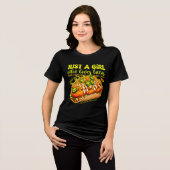 タコスが大好きな女の子 トライブレンドＴシャツ (正面全面)