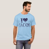 タコスが大好き - タコスが好きな人 Tシャツ (正面フル)