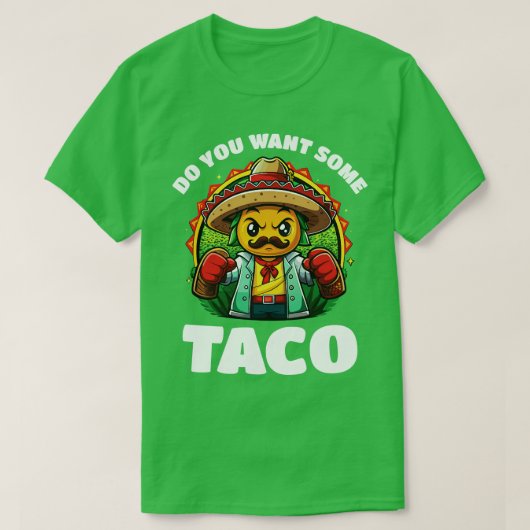 タコスが欲しい Tシャツ (デザイン正面)