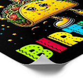 タコスが私の誕生日メキシおもしろいコパーティー少年を取ろう ポスター (角)