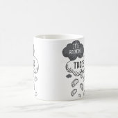 タコスが降る面白Tシャツ コーヒーマグカップ (中央)