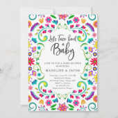 タコスでベビーフィエスタメキシコのベビーシャワーを見よう 招待状 (正面)