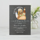 タコスとおむつ赤ちゃんシャワーシャルボード 招待状 (スタンド正面)