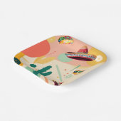 タコスとソンブレロスパーティー ペーパープレート (傾斜あり)