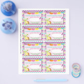 タコスとタトゥスおむつラッフルチケットベビーシャワー チラシ (シングル)