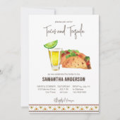 タコスとテキラフィエスタブライダルシャワー 招待状 (正面)