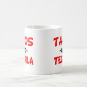 タコスとテキーラおもしろい コーヒーマグカップ (中央)