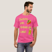 タコスとテキーラのタイムメキシコ料理 Tシャツ (正面フル)