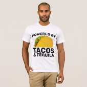 タコスとテキーラのTシャツで動く Tシャツ (正面フル)