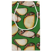 タコスとブリトス模様 スモールペーパーバッグ (裏面)