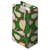 タコスとブリトス模様 スモールペーパーバッグ (裏面アングル)