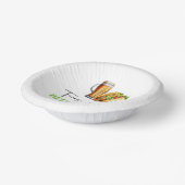 タコスとブリュース前に！リハーサルディナー ペーパーボウル (傾斜あり)