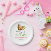 タコスとブルズビールグラス誕生日パーティー ペーパープレート (パーティー)