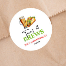 タコスとブルズビールグラス誕生日パーティー