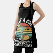 タコスとマルガリータ・メキシコを愛する女の子 エプロン (インサイチュ)