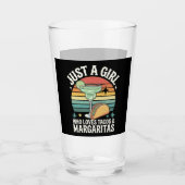 タコスとマルガリータ・メキシコを愛する女の子 タンブラーグラス (正面)