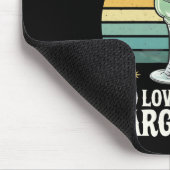 タコスとマルガリータ・メキシコを愛する女の子 マウスパッド (コーナー)