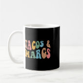 タコスとマルグスおもしろいシンコデマヨMexican Fiesta コーヒーマグカップ (左)