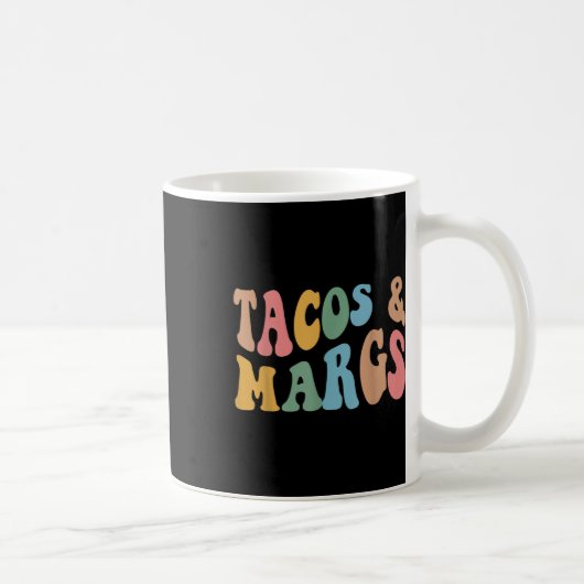 タコスとマルグスおもしろいシンコデマヨMexican Fiesta コーヒーマグカップ (右)