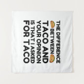 タコスと君の意見 タペストリー (正面(横))