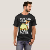 タコスに夢中よ コーギー タコ タコギー 犬 シンコ デ マヨ Tシャツ (正面フル)