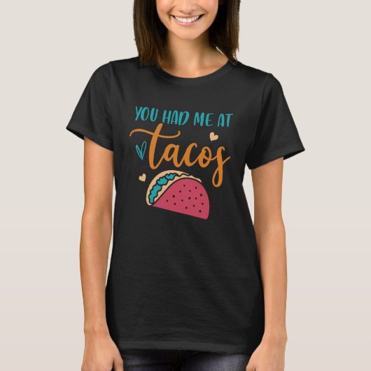 タコスに夢中 メキシコのタコ シエスタ パーティー Tシャツ (正面)