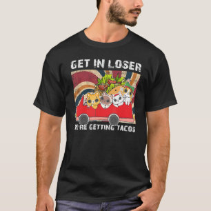 タコスに行く負け犬猫の車 Tシャツ