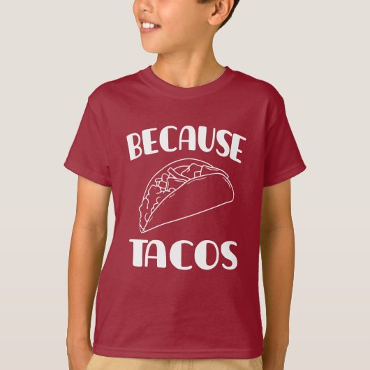 タコスのおかげで      Tシャツ (正面)