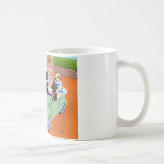タコスのおもしろいのラブラドールの絵を描くこと コーヒーマグカップ