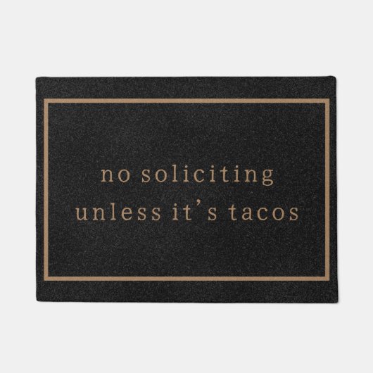 タコスのでなければ勧誘カスタムするなおもしろい ドアマット (正面)