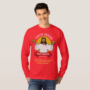 タコスのイエス・キリストのスローガン Tシャツ