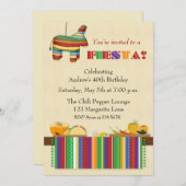 タコスのテーブルのフェスタ 招待状 (正面/裏面)