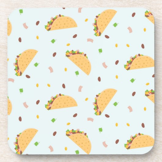 タコスのパターンに飢えている コースター (正面)