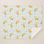 タコスのパターンに飢えている シェルパブランケット (正面(横))