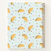 タコスのパターンに飢えている ノートブック (裏面)