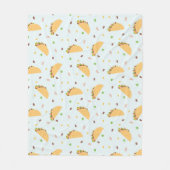 タコスのパターンに飢えている フリースブランケット (正面)