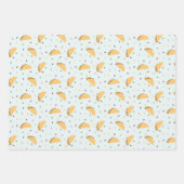 タコスのパターンに飢えている ラッピングペーパーシート (正面2)