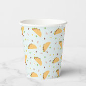 タコスのパターンに飢えている 紙コップ (裏面)