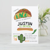 タコスのパーティの招待状 招待状 (スタンド正面)