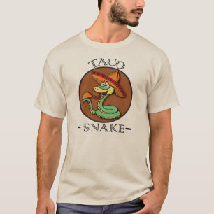 タコスのヘビのレストランのTシャツのメキシコ人 Tシャツ