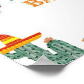 タコスのベビータコスバーベビーシャワーテーブルサイン ポスター (角)