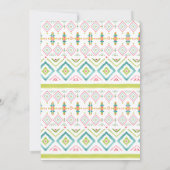 タコスの一続きのベビーのベビーシャワーは 招待状 (裏面)