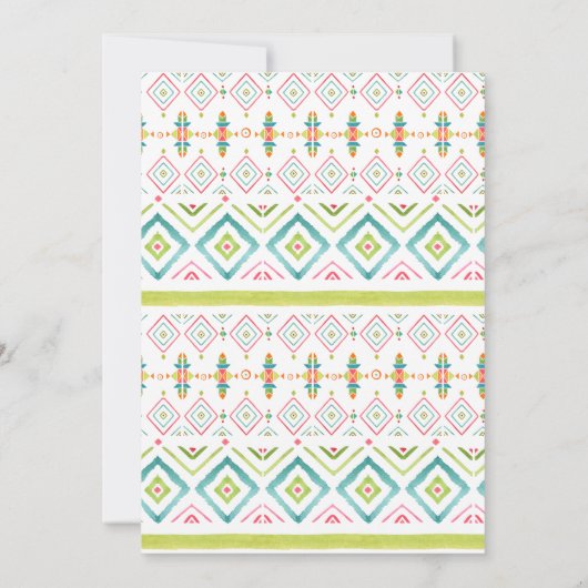 タコスの一続きのベビーのベビーシャワーは 招待状 (裏面)