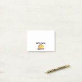 タコスの一続きはそれ ポストイット (デスク上)